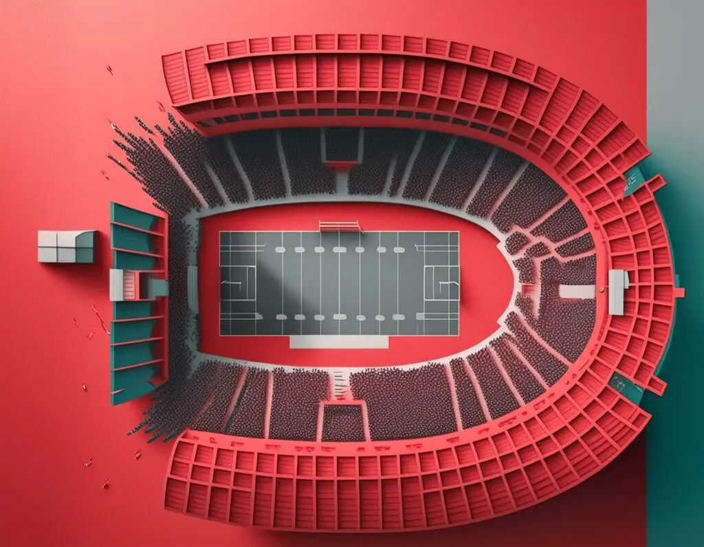 Firefly scarlet and grey gradient football fans, scarlet and grey 22425